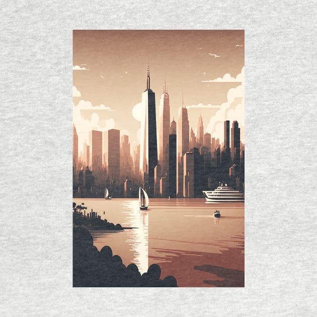 New York City at Twilight by Abili-Tees